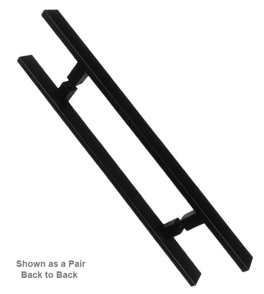 Matte Black 24 Inch Rectangular Door Handle