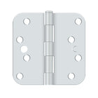 4 x 4 x 5/8 Radius Residential Security Hinge, Deltana S44R5BK-S