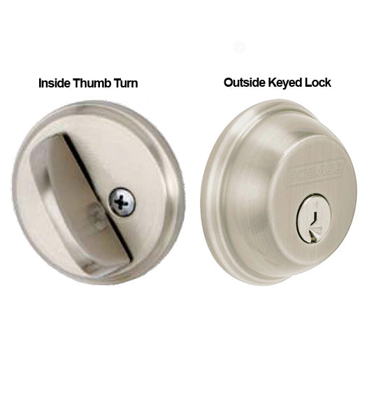 2-1/4 Inch Thick Door Single Cylinder Deadbolt, DB60/61072