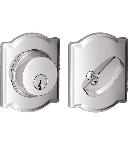 Camelot Single Cylinder Deadbolt, Schlage B60CAM