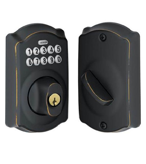 Thick Door Arched Keypad Deadbolt, DBE365CAM/02007