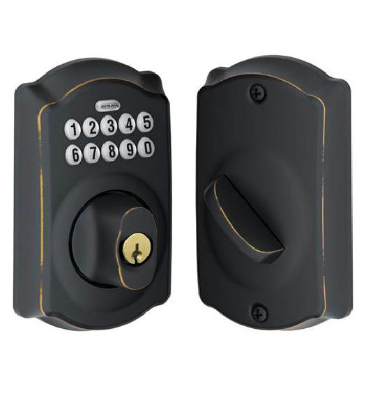 Thick Door Arched Keypad Deadbolt, DBE365CAM/02007