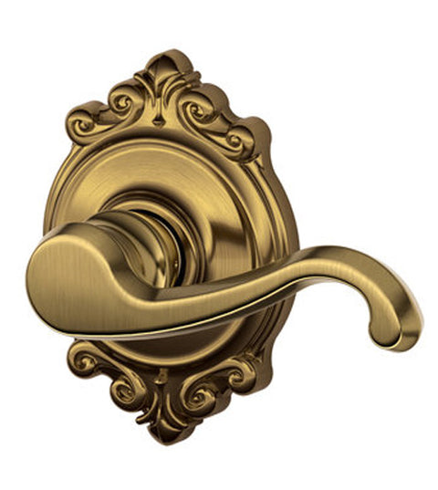Doorware.com Callington Lever With Brookshire Rose, Schlage F-CLT-BRK
