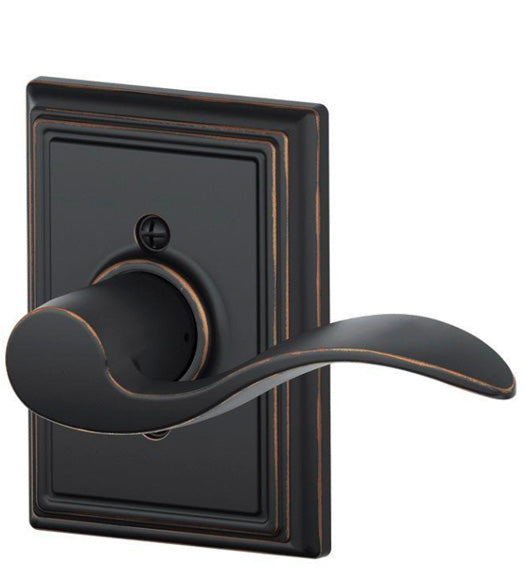 Accent Lever With Addison Rose, Schlage F-ACC-ADD