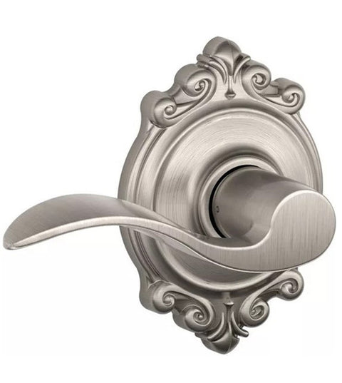 Accent Lever With Brookshire Rose, Schlage F-ACC-BRK