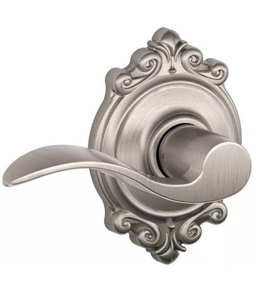Accent Lever With Brookshire Rose, Schlage F-ACC-BRK