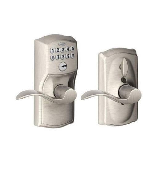 Camelot Keypad Entry Flex-Lock With Accent Lever, Schlage FE595CAMACC