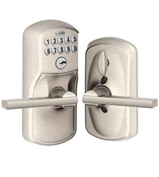 Plymouth Keypad Entry Flex-Lock With Latitude Lever, Schlage FE595PLYLAT