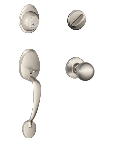 Barcelona Single Cylinder Handleset, Schlage JH60BAR