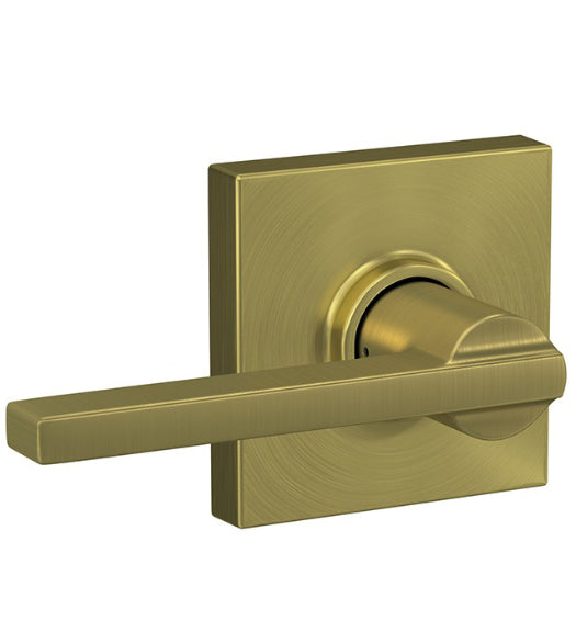Latitude Lever With Collins Rose, Schlage F-LAT-COL