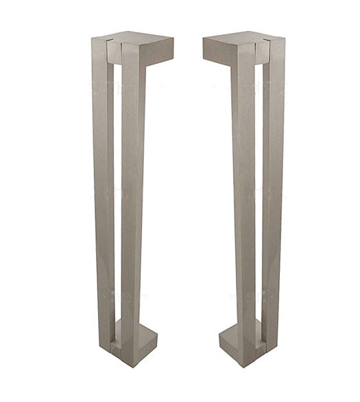 Doorware.com 6 Inch Modern Shower Door Pulls, Pair, First Impressions FII-SD-3014-152