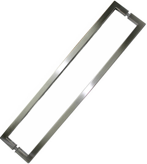 24 Inch Center to Center Square Shower Door Pull, Pair, SGS SDQ-024