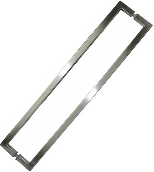24 Inch Center to Center Square Shower Door Pull, Pair, SGS SDQ-024