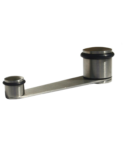 Stainless Steel Floor Mount Glass Door Hold Open &amp; Stop