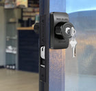 Mechanical Storefront Door Lock - Patented Twist-to-Lock Keyless with No key No code- Absolute Owner Control - Drill-Fr, Easilok SM1850