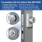 Mechanical Storefront Door Lock - Patented Twist-to-Lock Keyless with No key No code- Absolute Owner Control - Drill-Fr, Easilok SM1850
