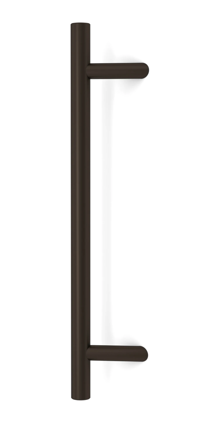 60 Inch 45º Offset Ladder Pull Handle, Bronze Powder Coated Finish, 316 Exterior Grade Stainless Steel Alloy