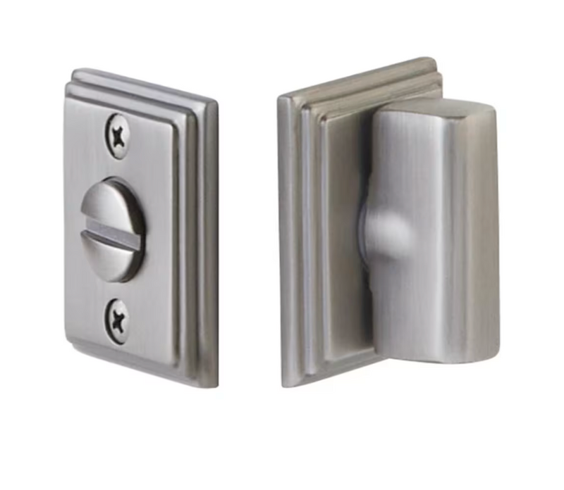 Wilshire Double Rosette Privacy Bolt, Emtek 8382RES