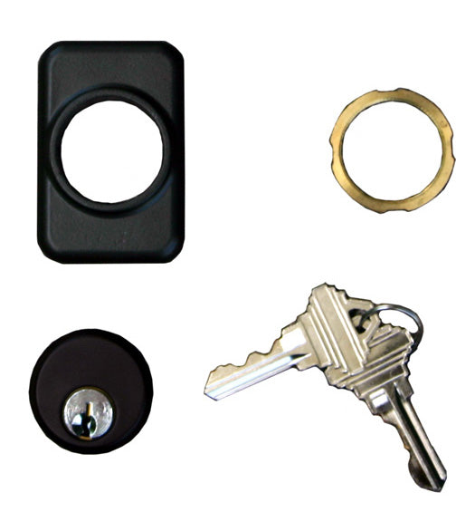 Mortise Lock Cylinder with Mounting Pad, Global TH1100-BC-CVRPAD