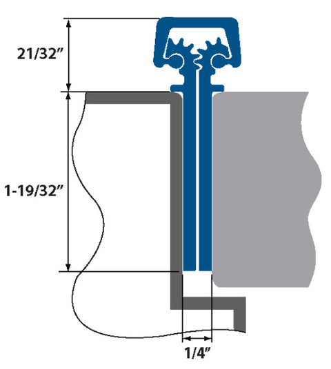 Continuous Hinge 83 Inch Full Mortise, Global THI-1183CFM