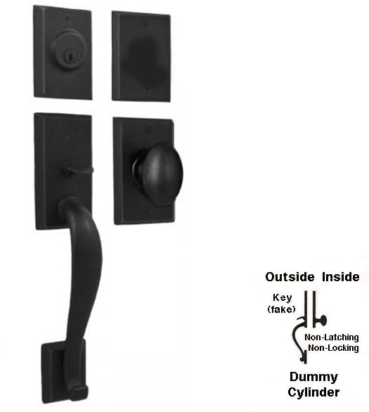 Doorware.com Aspen Two Piece Dummy Handleset, Weslock 7915/7805