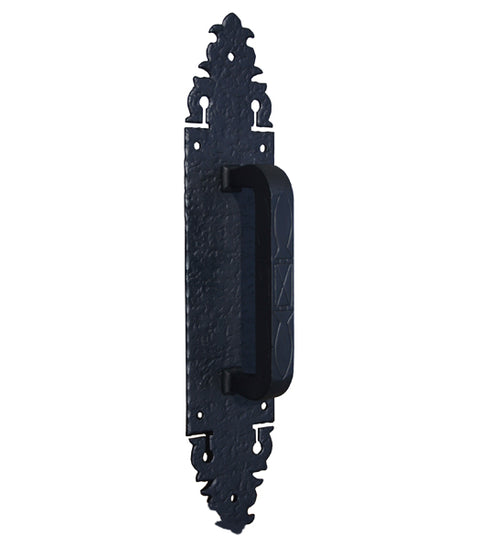 Rough Iron 15 Inch Warwick with Grip Door Pull, Acorn WPEBP
