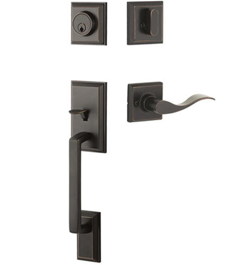 Single Cylinder Ellington Handleset with Brunswick Lever, Yale YELT44-BWK