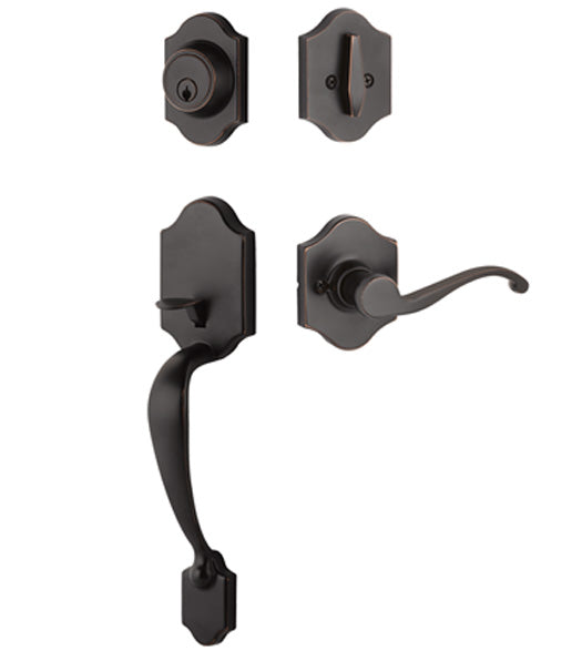 Everly Single Cylinder Handleset with Farmington Lever, Yale YEVY44-FMT