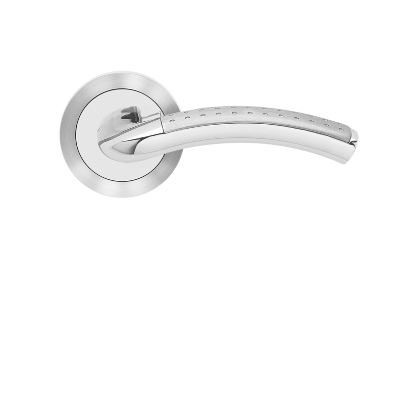 Phoenix Lever with 3 Piece Round Rose, Karcher Design UER40