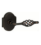 Doorware.com Basket Lever With Beveled Scalloped Rose, Fusion AB-E3