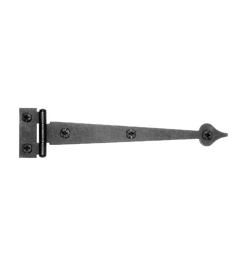 6-1/2 Inch Smooth Iron Cabinet Heart Tip Strap Hinge, Acorn AIJBQ