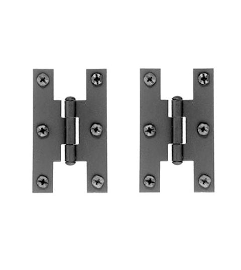 Smooth Iron 3 Inch H Cabinet Hinges, Acorn AH1BQ