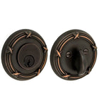 Ribbon and Reed Rose Deadbolt, Fusion B5