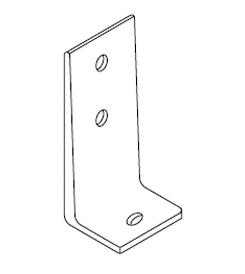 Doorware.com Lavatory Panel and Pilaster L Bracket, Bommer 1141-3