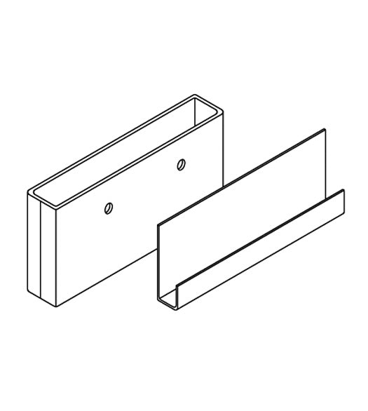 Doorware.com 12 x 3/4 Lavatory Pilaster Cover and Shoe, Bommer 1142-12