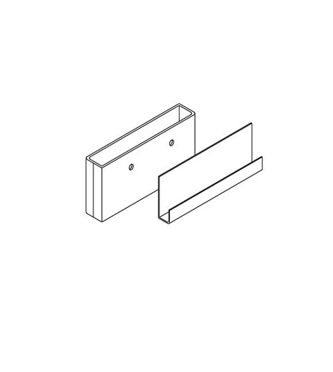 Doorware.com 3 x 3/4 Lavatory Pilaster Cover and Shoe, Bommer 1142-3