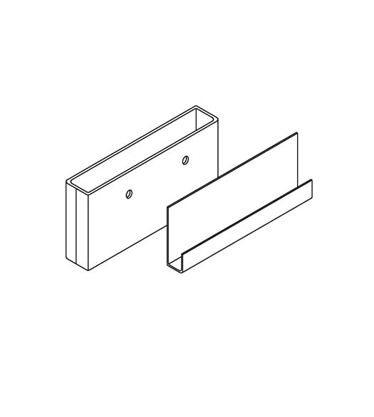 Doorware.com 6 x 3/4 Lavatory Pilaster Cover and Shoe, Bommer 1142-6