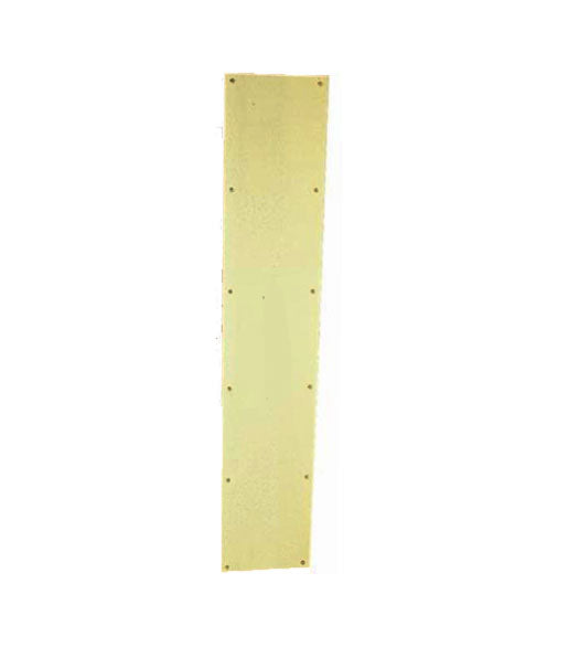 Solid Brass 6 x 28 Industrial Door Push Plate