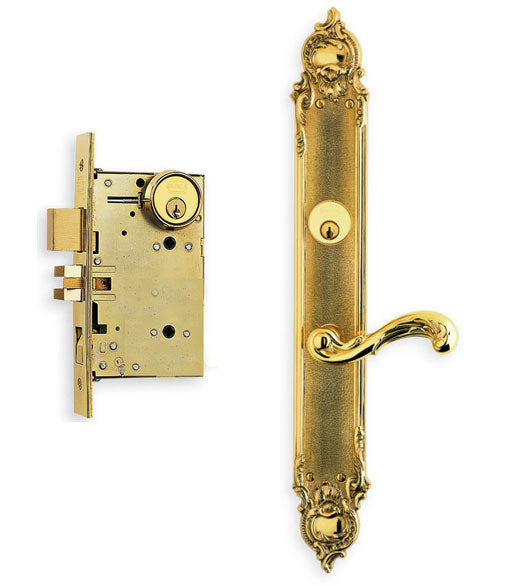 Doorware.com Decorative Ornate Lever Mortise Lockset, Omnia 50251