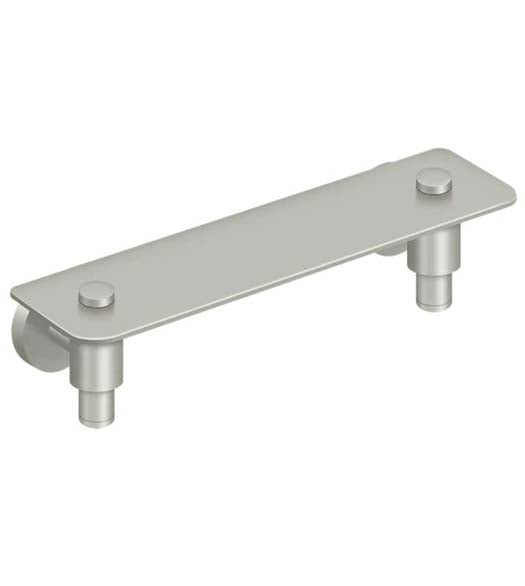 12 Inch Satin Nickel Wall Shelf, Deltana BBS2018-15