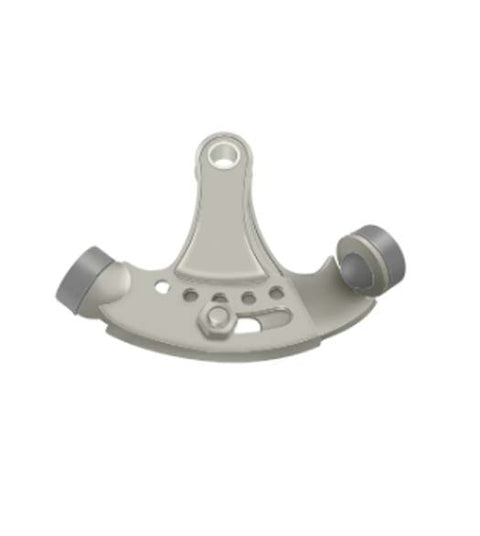 Solid Brass Hinge Door Stop, Deltana HPA69