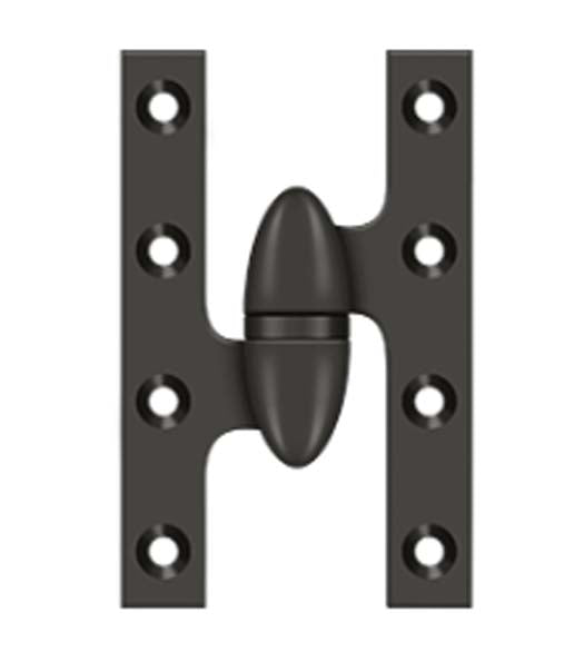 6 Inch x 4 Inch Olive Knuckle Hinge, Deltana OK6040B