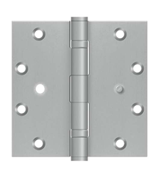 5 x 5 Ball Bearing Stainless Steel Hinge with Security Stud, Pair, Deltana SS55BB-SEC