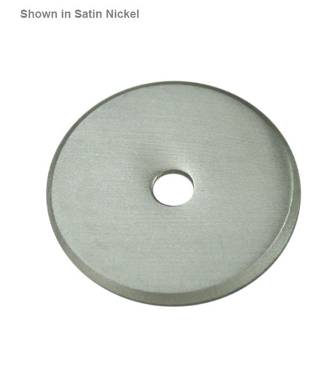 Solid Brass Cabinet Knob Flat Base Plate, Deltana BPRK125