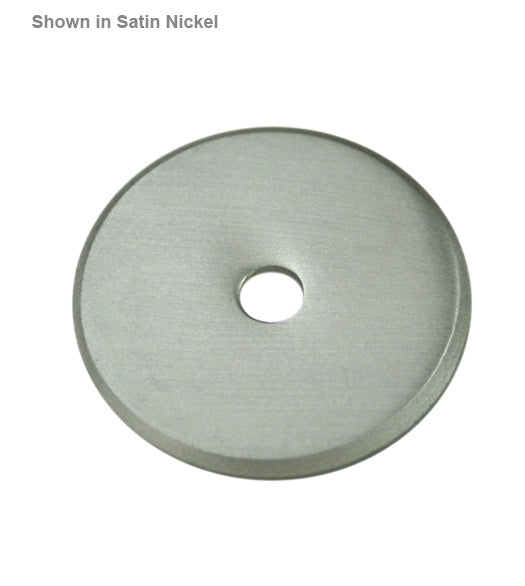 Solid Brass Cabinet Knob Flat Base Plate, Deltana BPRK125
