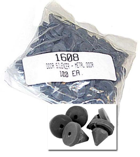 Rubber Door Silencer, 100 Pack, Don-Jo 1608