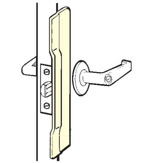 Commercial Door Stainless Security Latch Guard Plate, Don-Jo CLP-110-630