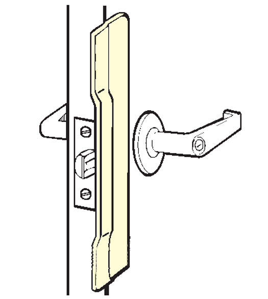 Commercial Door Stainless Security Latch Guard Plate, Don-Jo CLP-110-630