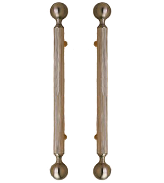 Doorware.com 24 Inch Traditional Door Handles, Pair, First Impressions 7RB