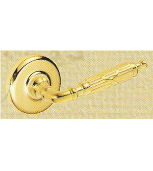 Doorware.com Fusion AA-B2 Colonial Crest Ribbon and Reed Lever with Radius Rose